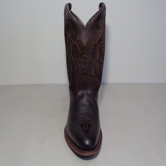 Dingo Size 9 M  SILVERLAKE Brown Leather Cowboy Western Boots New Men's Shoes - Picture 5 of 14